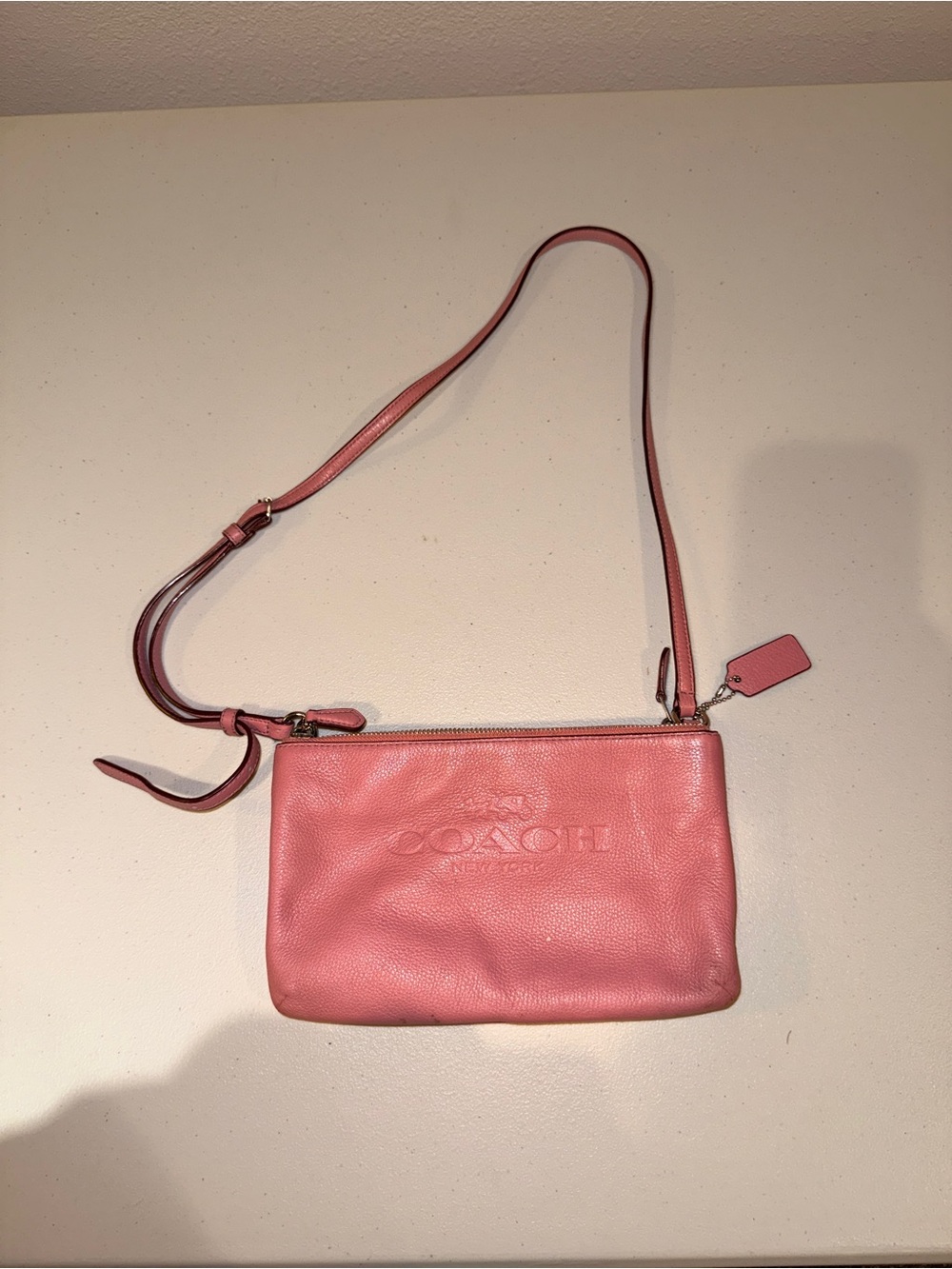 Coach Pink Leather Crossbody Bag
